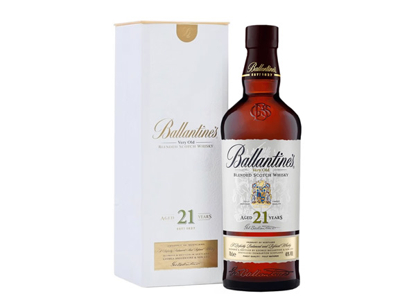 廊坊百龄坛威士忌回收百龄坛21年苏格兰威士忌40°Ballantine's进口洋酒700ml行情价格
