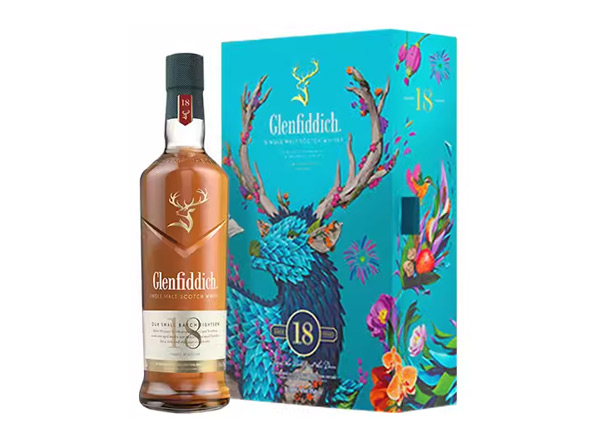 廊坊格兰菲迪回收格兰菲迪18年700ml春节礼盒装Glenfiddich苏格兰威士忌