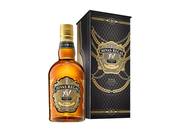 廊坊芝华士15年回收Chivas Regal XV Balmain巴尔曼联名限定版700ml苏格兰调配型威士忌洋酒行情价格