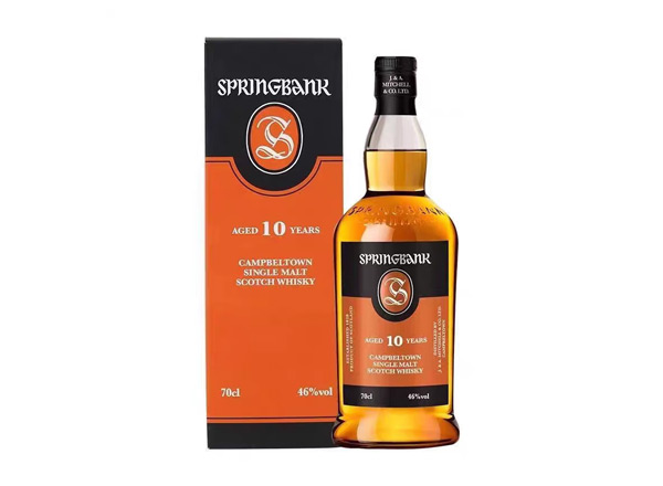 廊坊收购云顶10年威士忌SpringBank云顶10年700ml回收洋酒行货行情价格