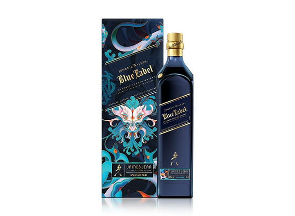 廊坊尊尼获加蓝牌威士忌回收Johnnie Walker蟠龙献瑞龙年特别版约翰走路750ml春节限量版行情价格