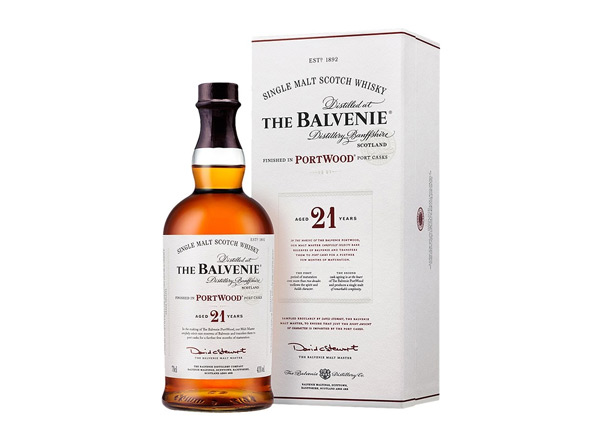廊坊回收百富威士忌21年波特桶陈酿The Balvenie Portwood Single百富洋酒收购行情价格