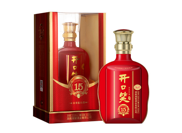 廊坊湘窖开口笑15陈酿16回收开口笑酒十五年陈酿酒开口笑15大喜版上门收购价格高